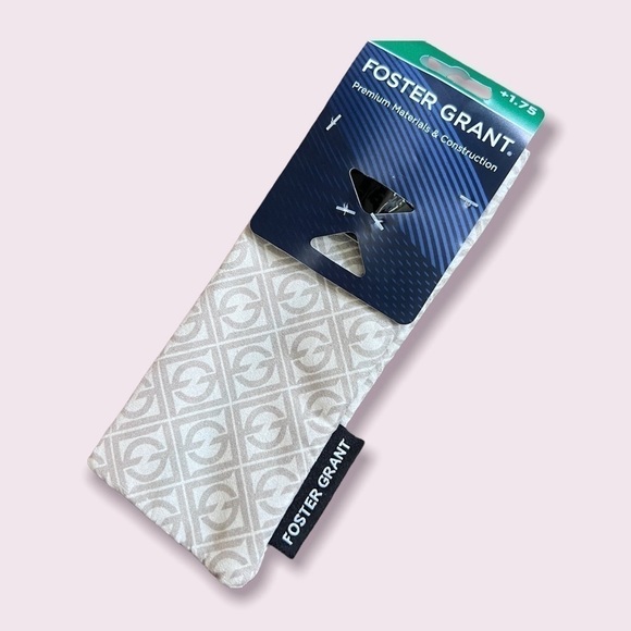 Foster Grant +1.75 Black and Tan Readers Magnified Reading Glasses with Case - Picture 6 of 9